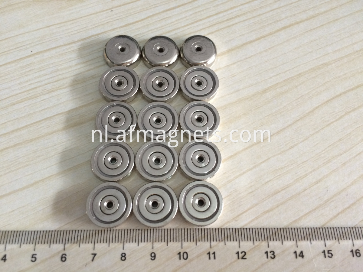 Small Mounting Magnets with Female Thread
